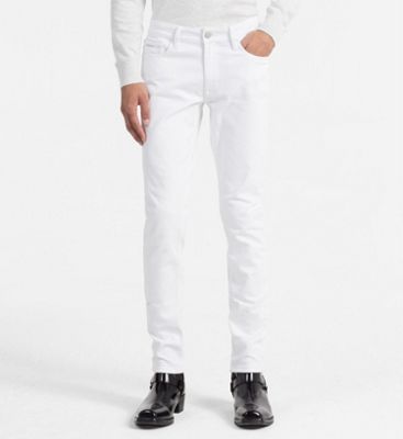 Jeans CARE LABEL Limited Edition White Line – Slim 402 En Coton 19.5 Oz, Couleur East Dark (Neuf Avec Étiquettes)