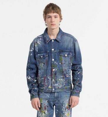 calvin klein paint splatter