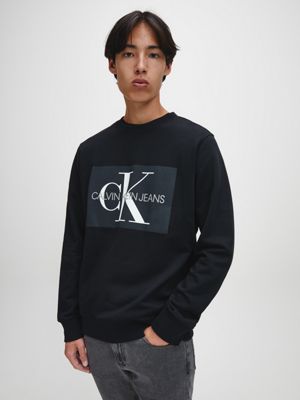 calvin klein black logo sweatshirt