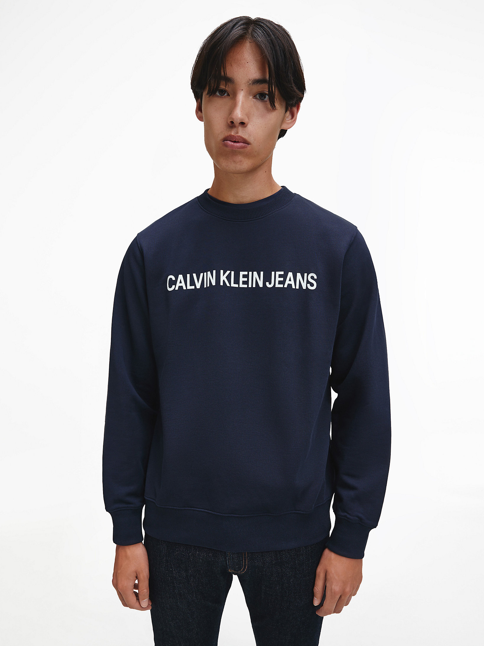 Night Sky Logo Sweatshirt undefined men Calvin Klein