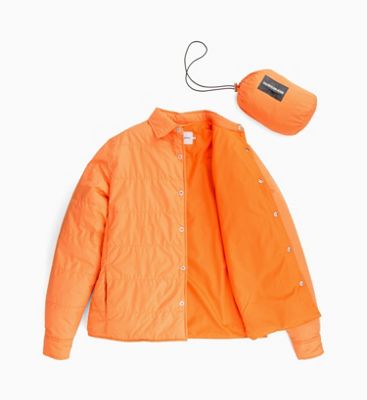 calvin klein orange coat