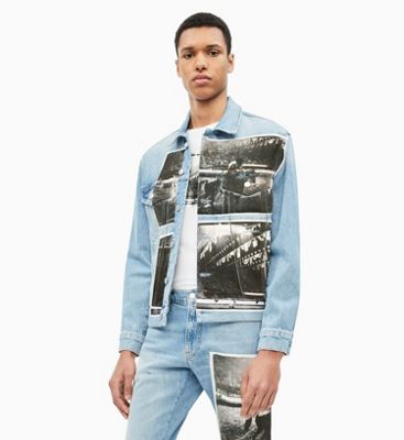 denim trucker jacket calvin klein