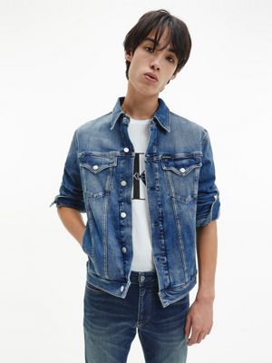 calvin klein denim jacket mens