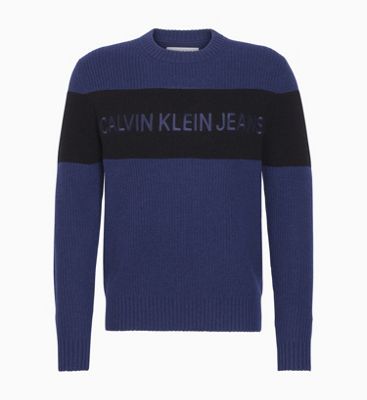 calvin klein blue jumper