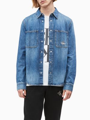 calvin klein denim shirt