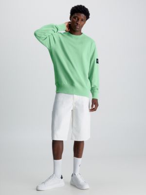 NEPTUNES WAVE Sudadera con insignia de monograma de hombre CALVIN KLEIN JEANS