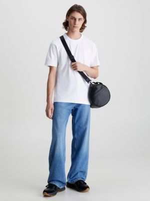Calvin Klein Men's Monogram Badge Relaxed Fit Long-Sleeved Shadow Overshirt,  Size Medium J321983-PQY - Jomashop
