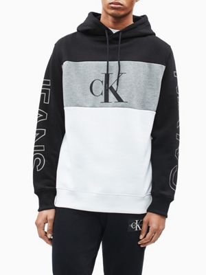 calvin klein colour block hoodie