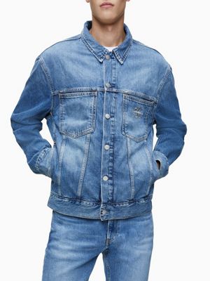 calvin klein denim jacket mens