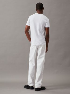 Calvin klein plain shop white t shirt