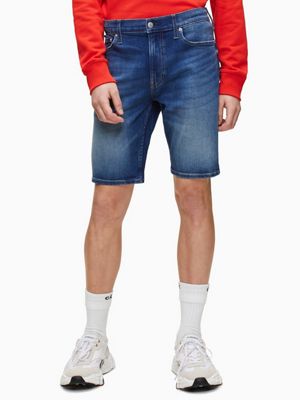 calvin klein denim shorts mens