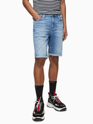 calvin klein denim shorts mens