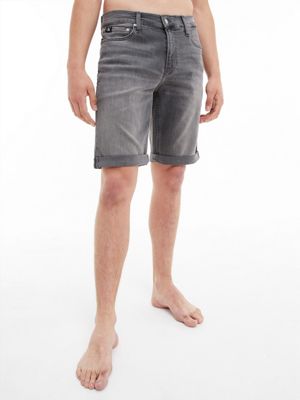 light grey denim shorts
