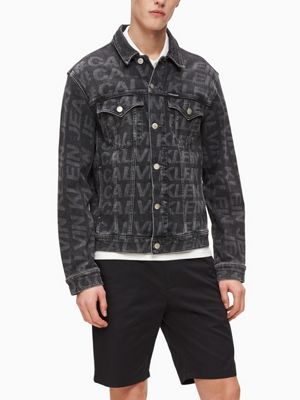 calvin klein logo denim jacket