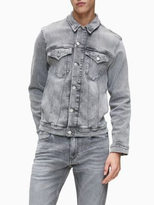 light grey jean jacket