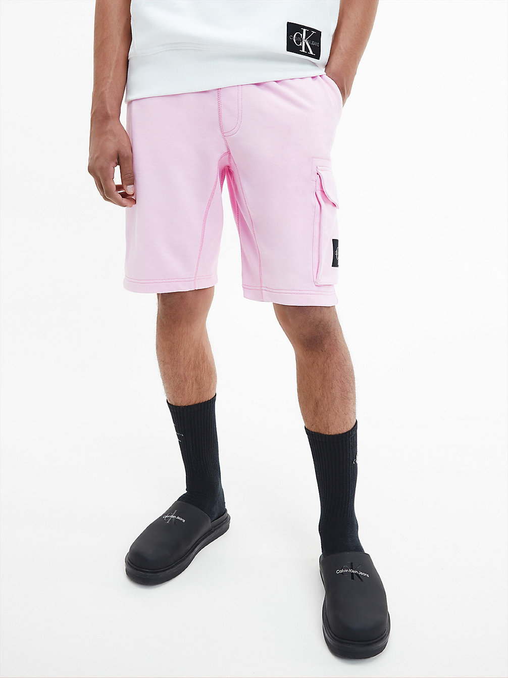 BELLA Organic Cotton Jogger Shorts undefined men Calvin Klein