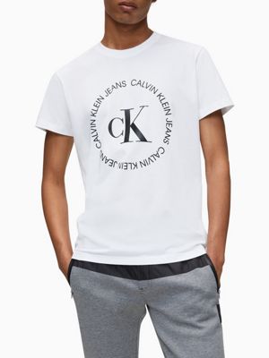 calvin klein logo t shirt mens