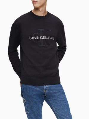 calvin klein jeans black jumper