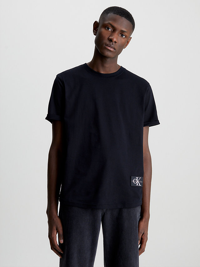 CK Black Organic Cotton Badge T-Shirt undefined men Calvin Klein