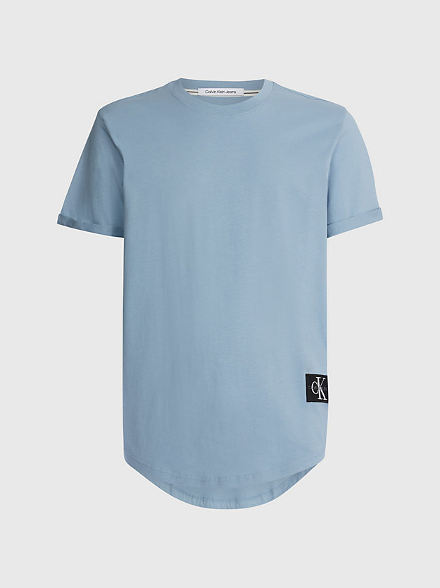 ICELAND BLUE Organic Cotton Badge T-shirt for men CALVIN KLEIN JEANS