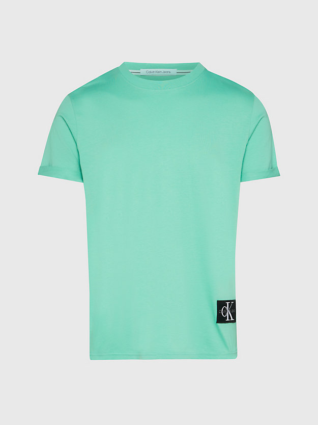 NEPTUNES WAVE Camiseta de algodón orgánico con insignia de hombre CALVIN KLEIN JEANS