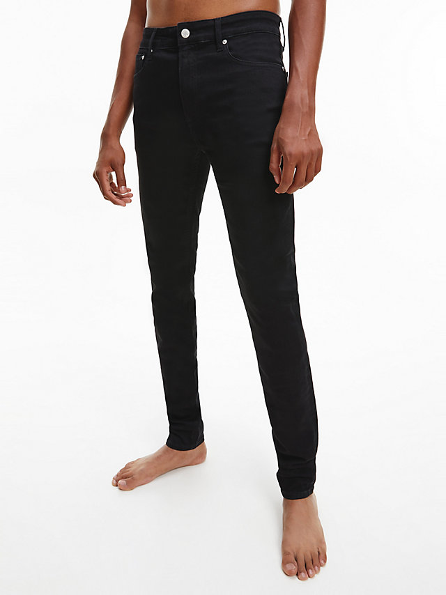Black Super Skinny Jeans undefined men Calvin Klein