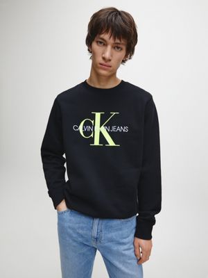 white calvin klein sweatshirt mens