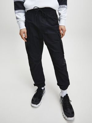 black oversized cargo pants