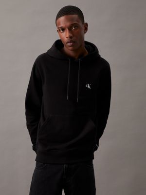 Black and white calvin klein clearance hoodie