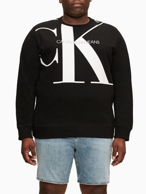 calvin klein black logo sweatshirt