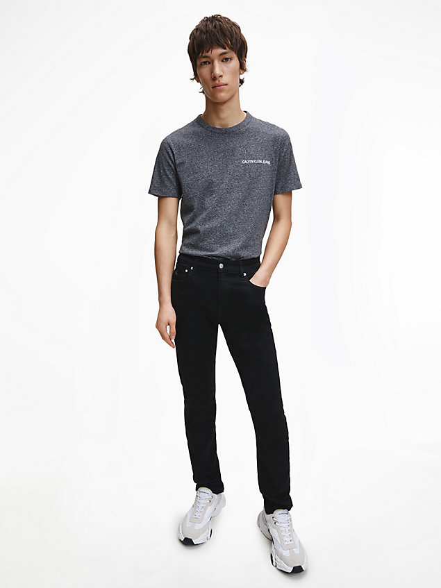 black slim tapered jeans für herren - calvin klein jeans