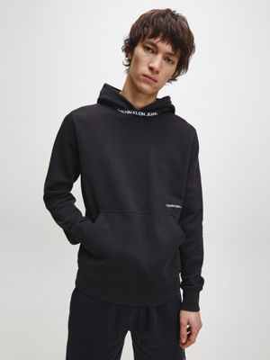 calvin klein black hoodie men