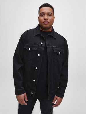 calvin klein black denim jacket