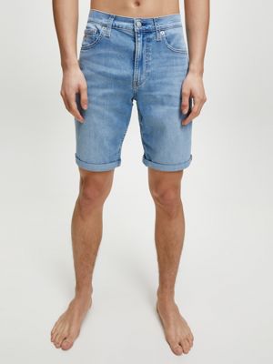 calvin klein men's denim shorts