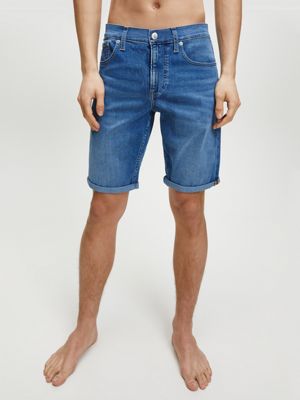calvin klein men's denim shorts
