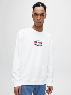 calvin klein multi logo sweatshirt