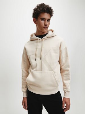 calvin klein beige hoodie