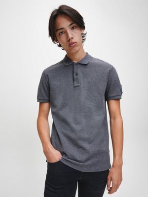 slim cotton polo shirt