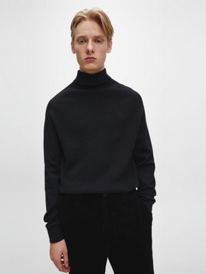 calvin klein white jumper mens