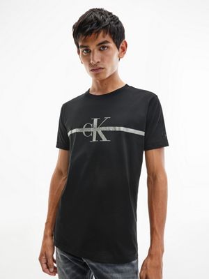 Slim Metallic Logo T Shirt Calvin Klein J30jbeh