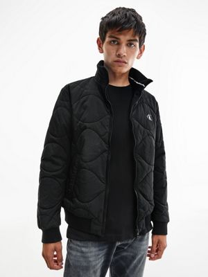 calvin klein quilted bomber jacket