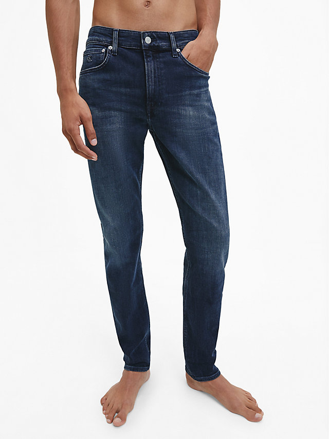 Blue Slim Tapered Jeans undefined men Calvin Klein