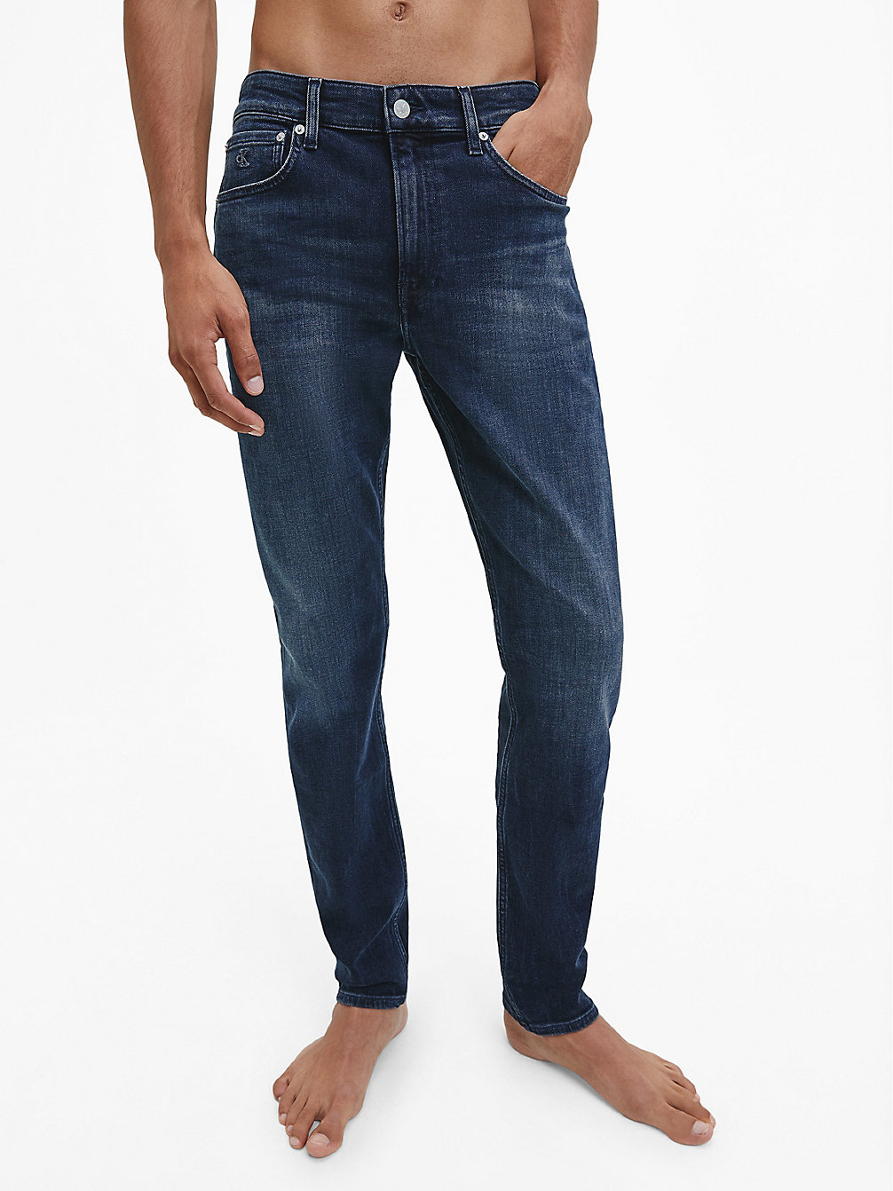 BLUE Slim Tapered Jeans undefined men Calvin Klein
