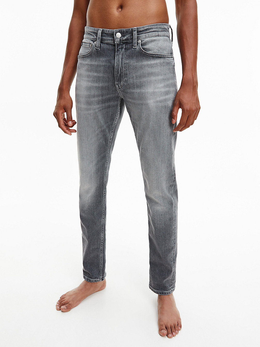 DENIM GREY Slim Tapered Jeans undefined men Calvin Klein