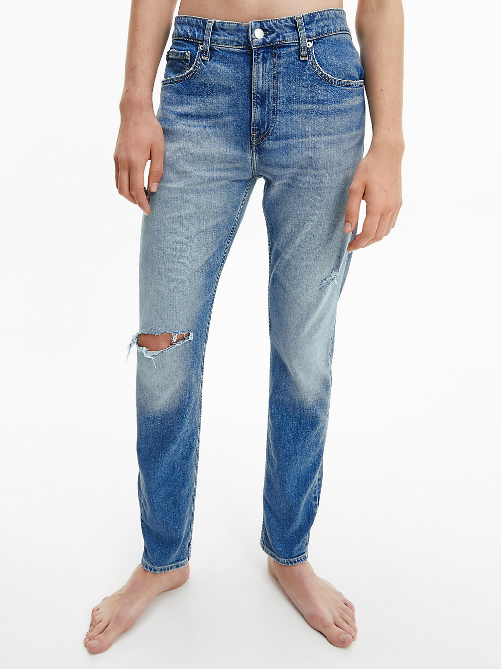 DENIM MEDIUM Slim Tapered Jeans undefined heren Calvin Klein
