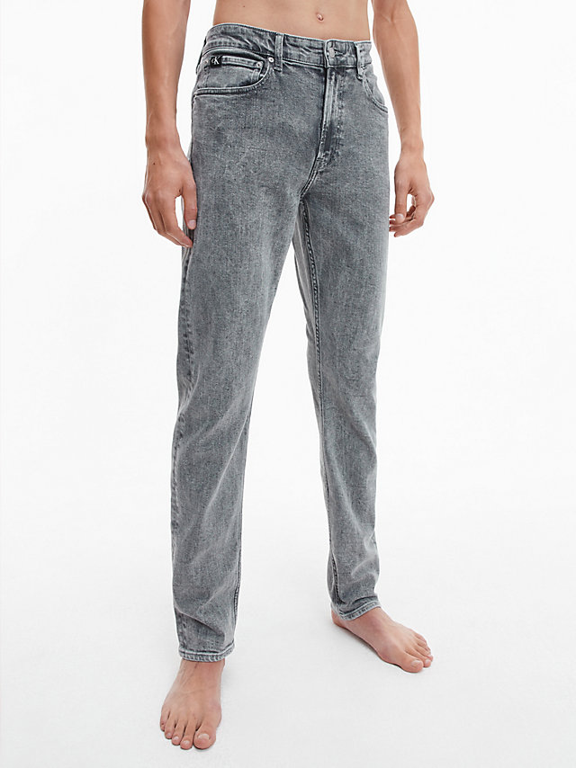 Denim Grey Slim Tapered Jeans undefined men Calvin Klein