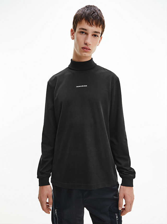 CK Black > Langarm-T-Shirt Mit Tunnelkragen > undefined Herren - Calvin Klein