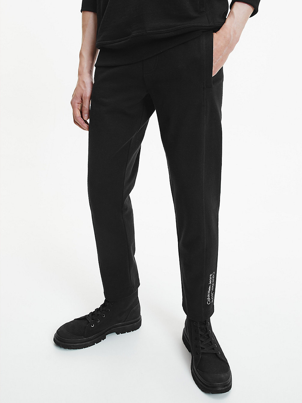 CK BLACK > Тренировочные прямые брюки из переработанного хлопка > undefined женщины - Calvin Klein