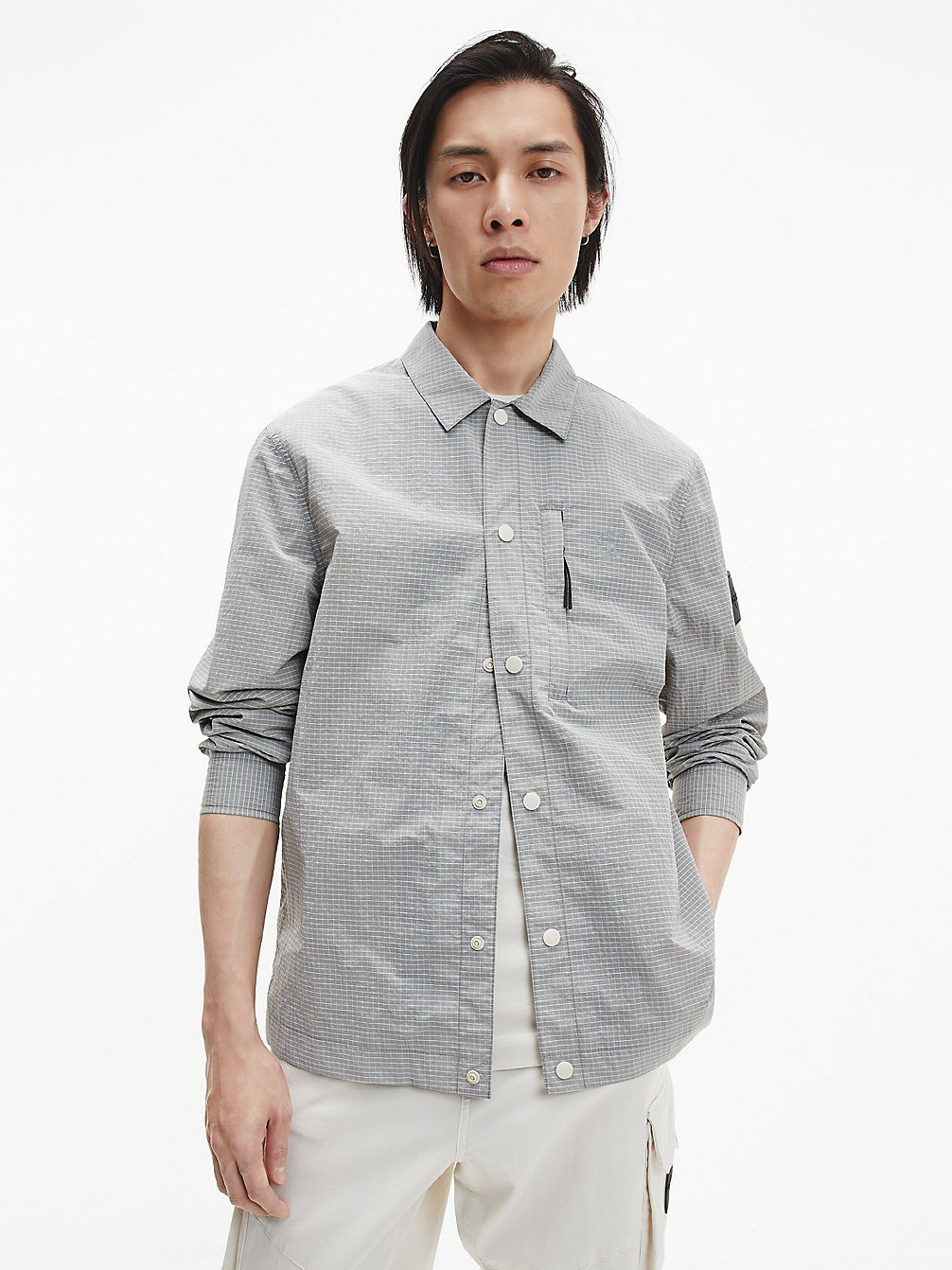 EGGSHELL Recycled Nylon Shirt Jacket undefined men Calvin Klein