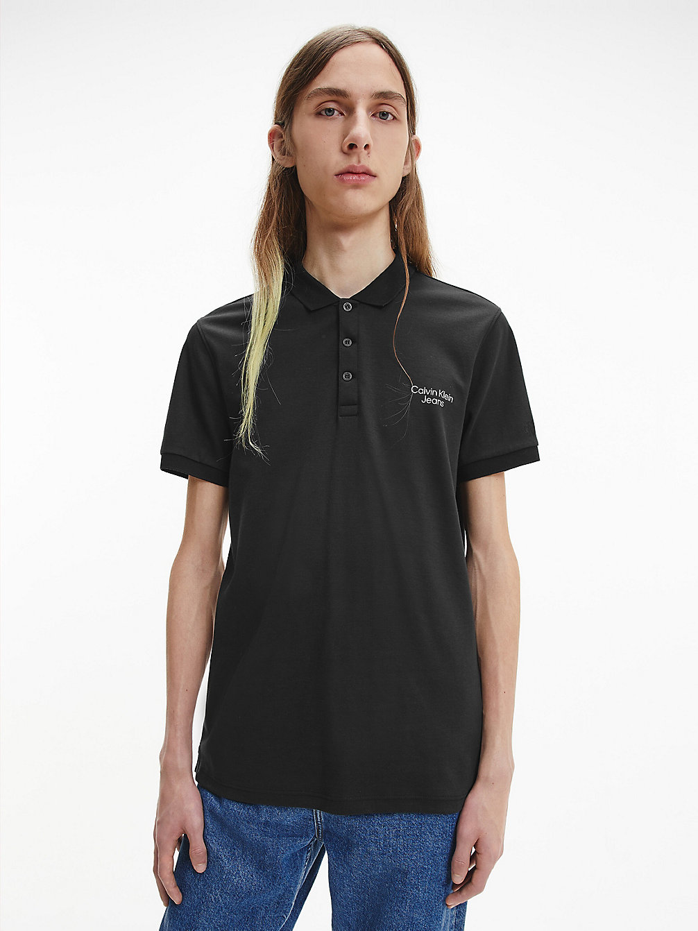 CK BLACK Slim Polo Shirt undefined men Calvin Klein